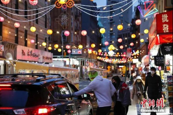 资料图：美国纽约曼哈顿中国城。中新社记者 廖攀 摄