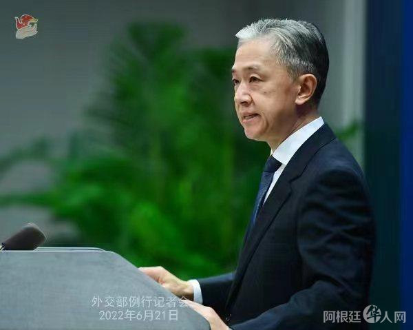  外交部发言人汪文斌。薛伟 摄
