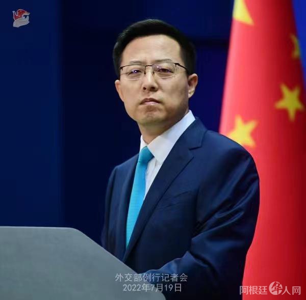 外交部发言人赵立坚。薛伟 摄