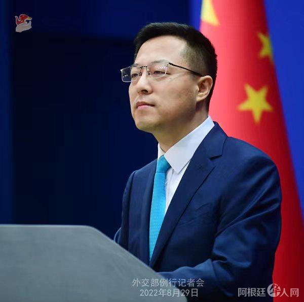 外交部发言人赵立坚。薛伟 摄