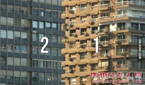 哪栋建筑在前? 哪栋建筑在前?